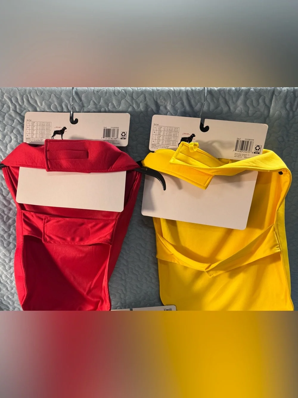 Ketchup & Mustard Dog Costumes- Red and Yellow